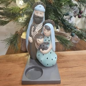 PartyLite Modern Holy Family Tealight Holder Retired in Box P90824